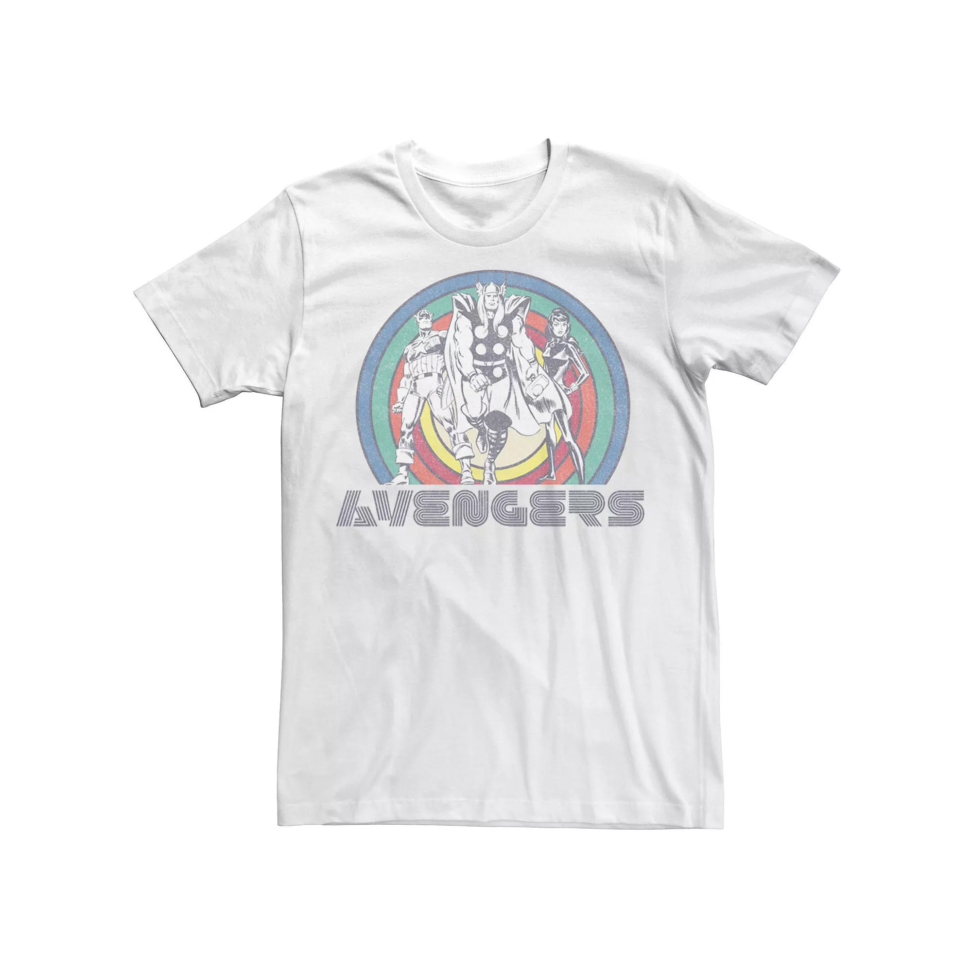 Mens Marvel Avengers Classic Thor Black Widow Captain America Tee Product Image