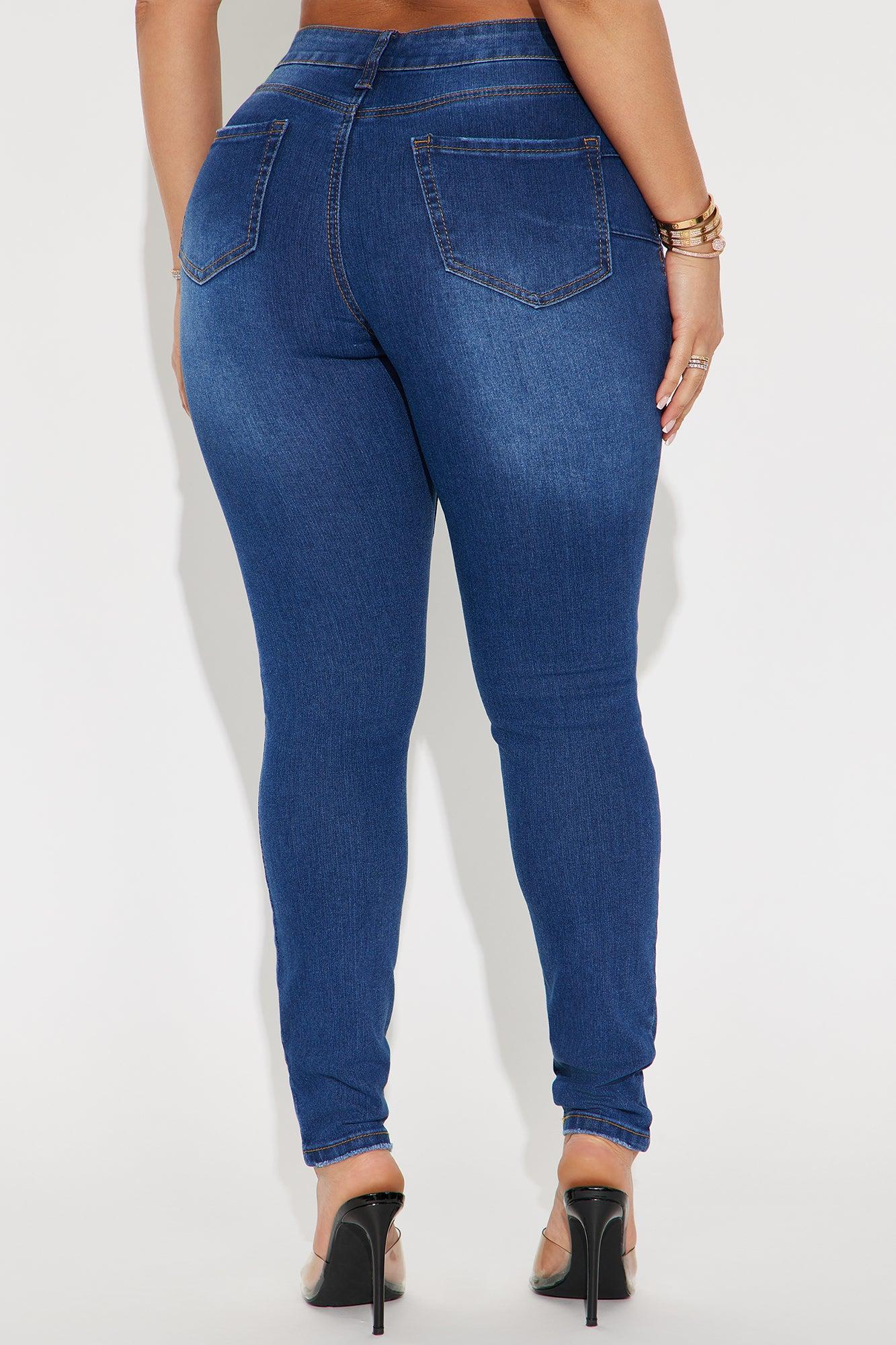 Yes To Heaven Stretch Skinny Jeans - Dark Wash Product Image