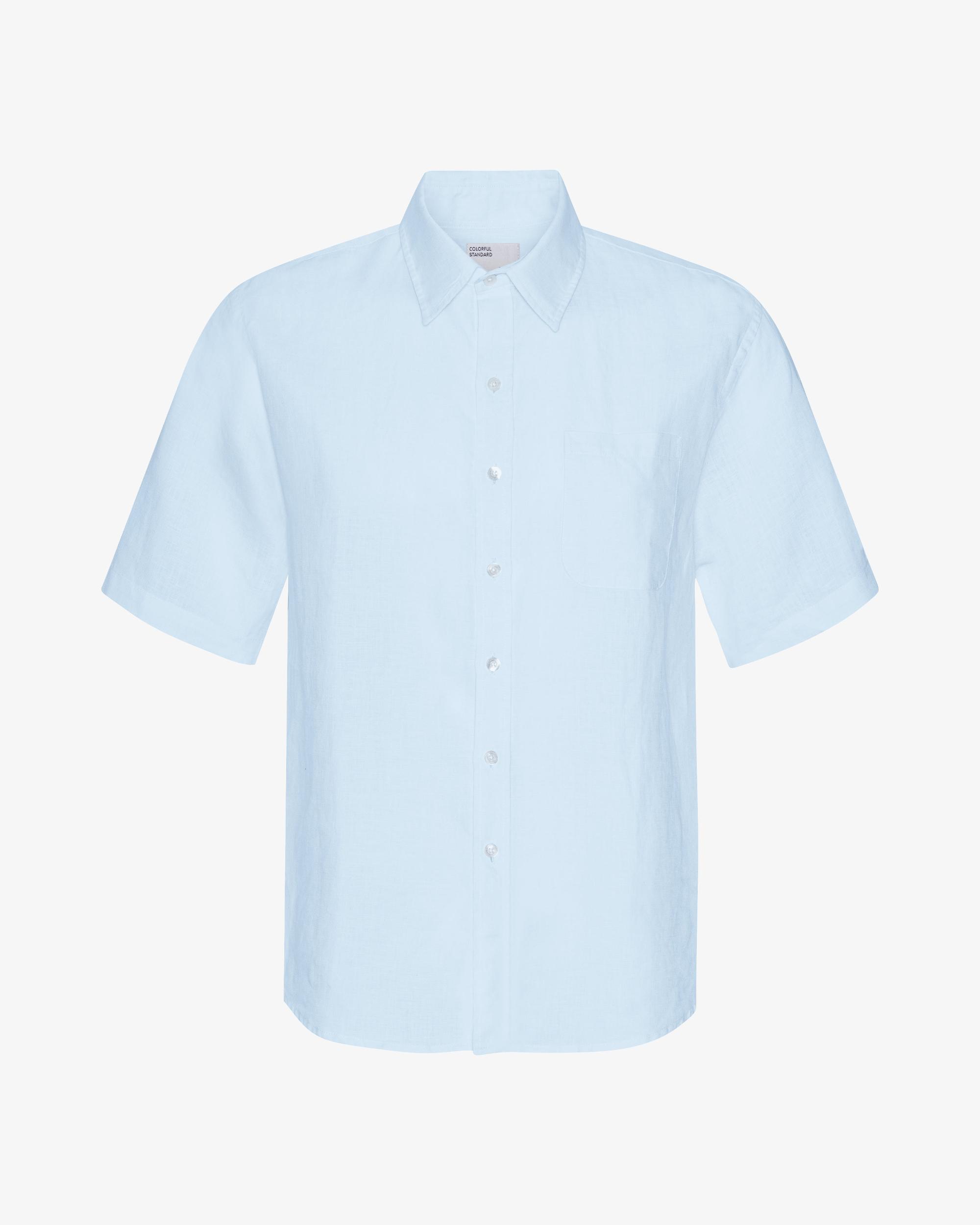 Linen SS Shirt - Polar Blue Product Image
