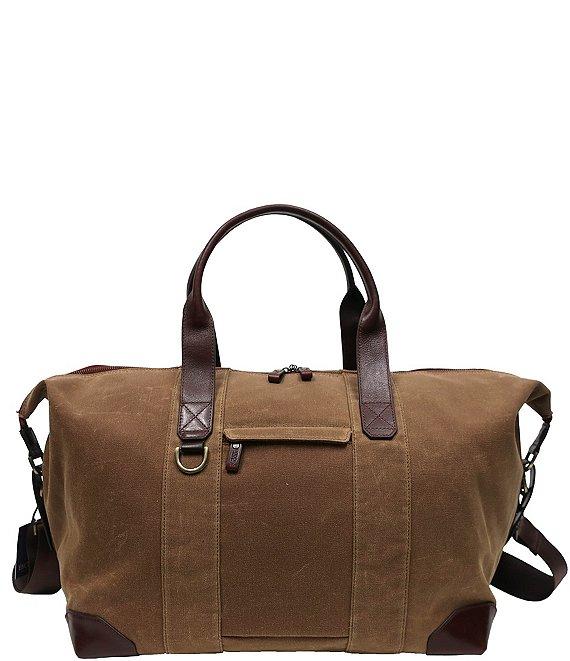 BOCONI Sloan Waxed Canvas and Pull-up Leather 18#double; Duffel Bag Product Image
