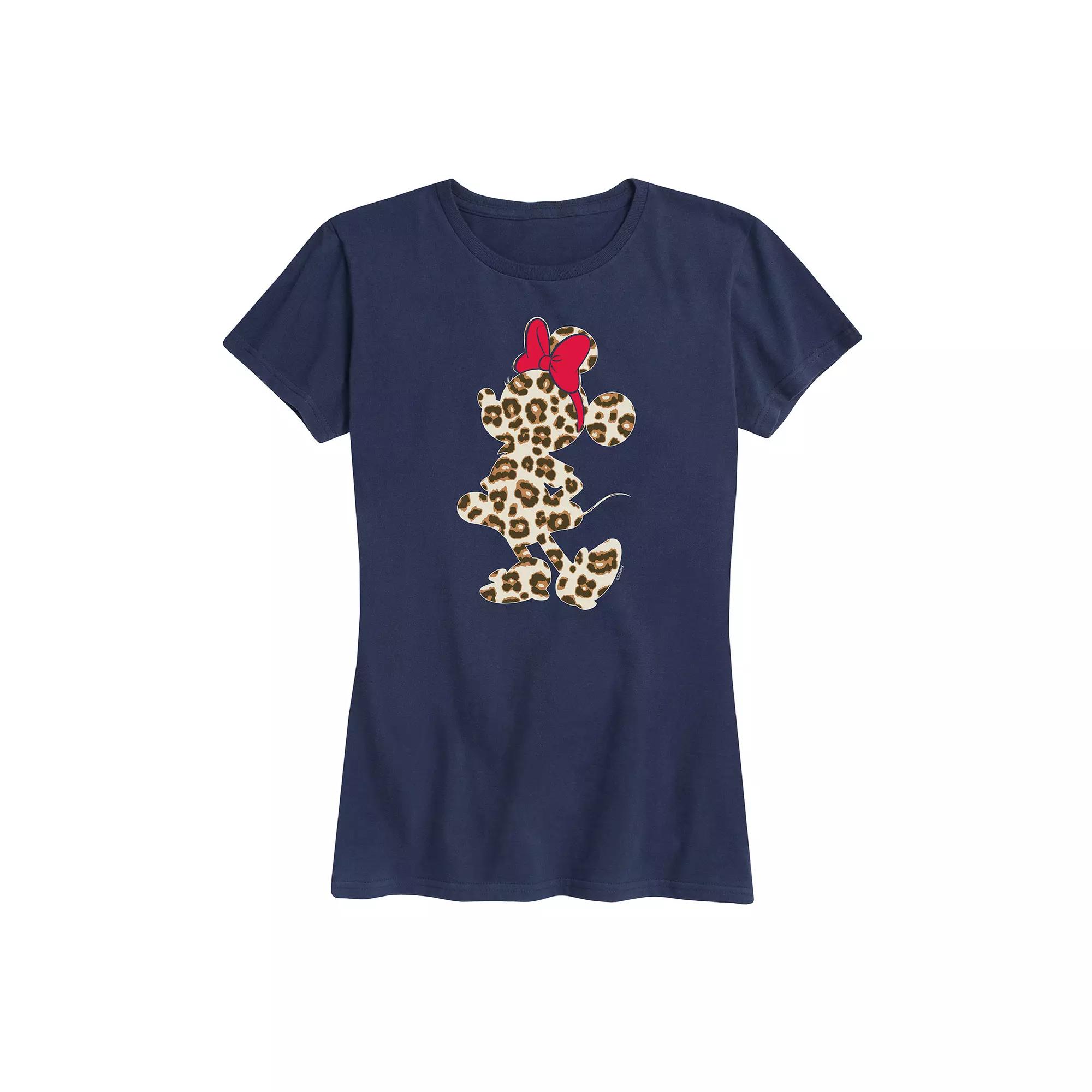 Disney's Minnie Mouse Women's Leopard Graphic Tee,  Product Image