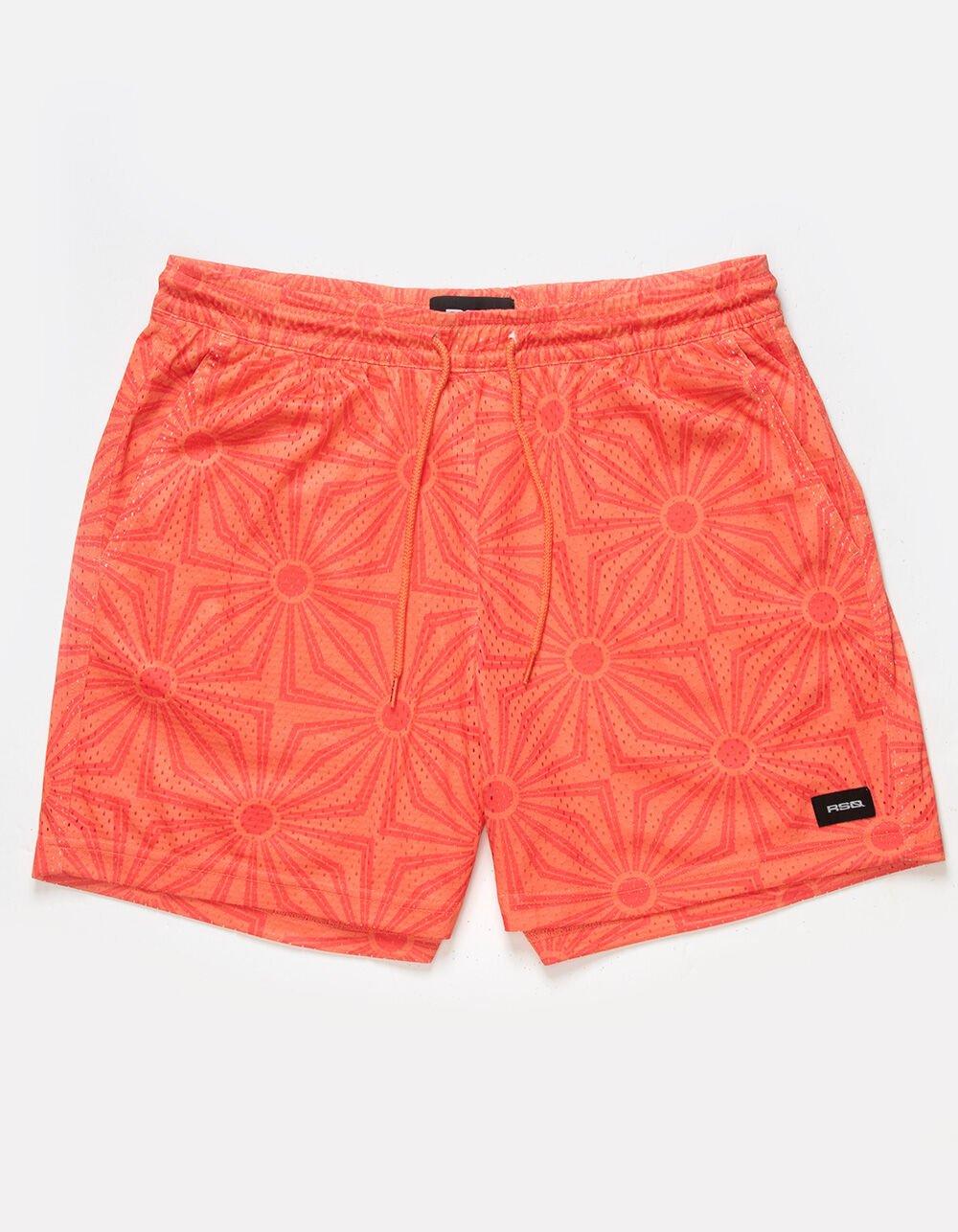 RSQ Mens 6" Mesh Shorts - RED COMBO Product Image