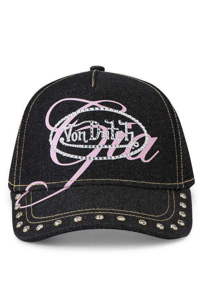 I.AM.GIA X VON DUTCH TRUCKER HAT - INDIGO DENIM Product Image