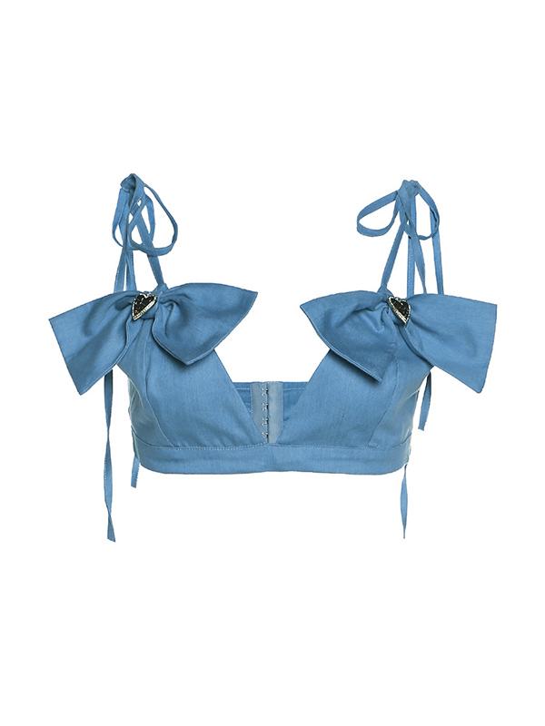 Bow Tie Up Backless Cami Top Product Image