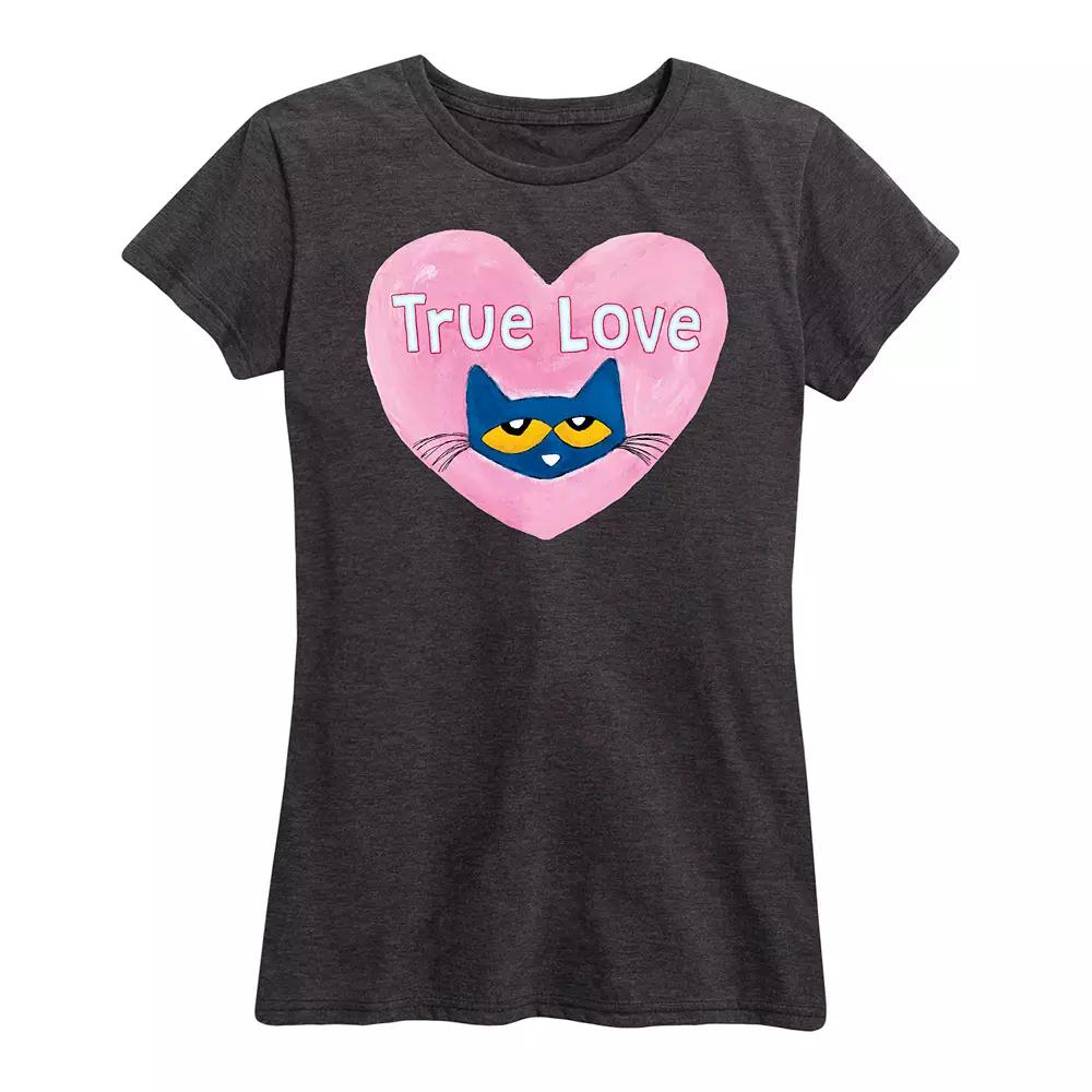 Women's Pete The Cat True Love Graphic Tee,  Product Image