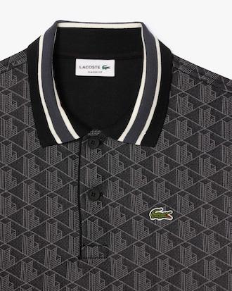 Classic Fit Monogram Jacquard Polo Shirt Product Image