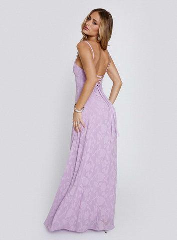 South Of France Maxi Dress Lilac Product Image