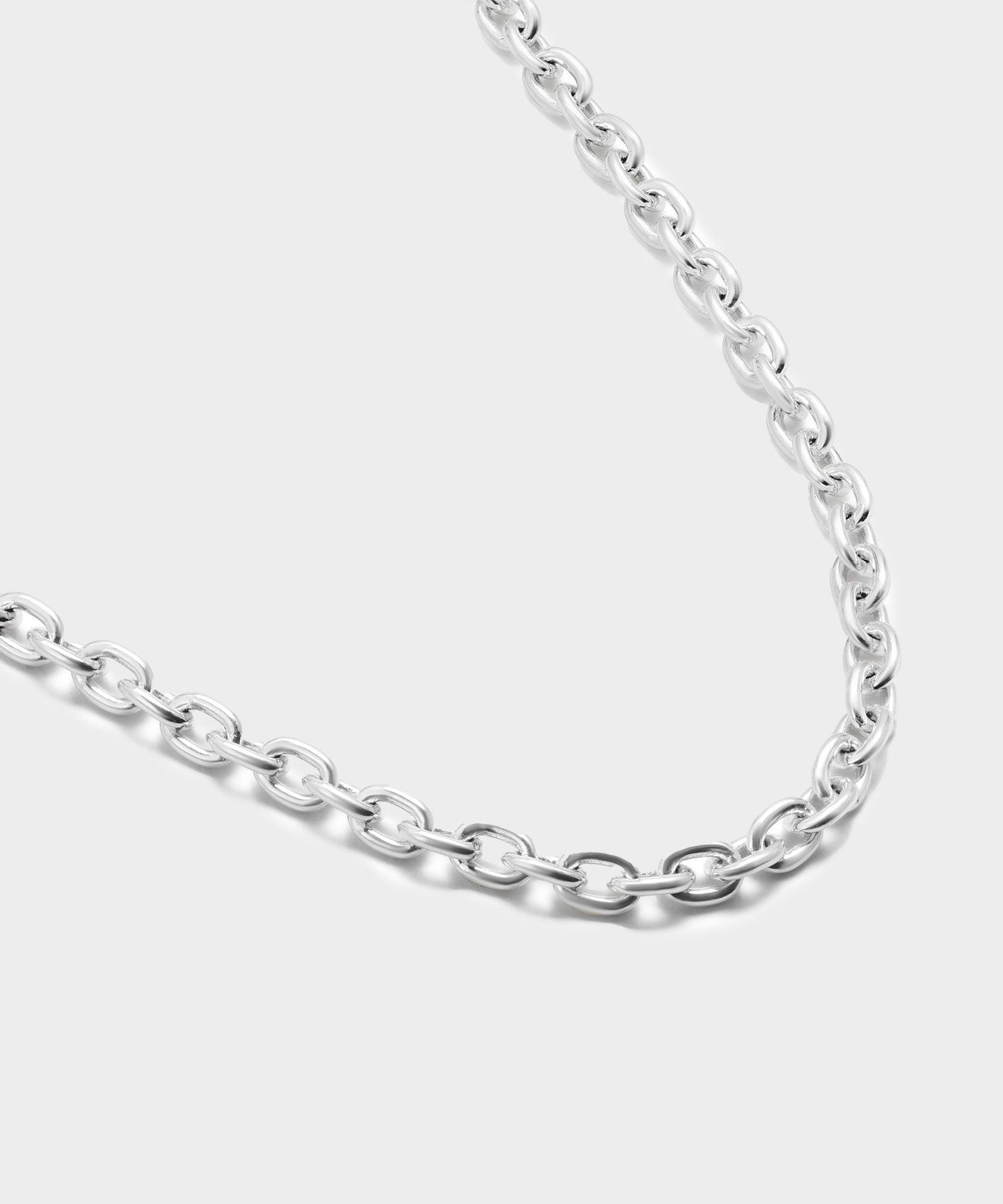 Maor Sterling Silver Plaun Link Necklace Product Image