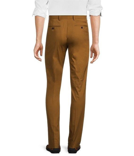 Murano Wardrobe Essentials Evan Extra Slim Fit Flat Front Tapered Leg Chino Dress Pants Product Image