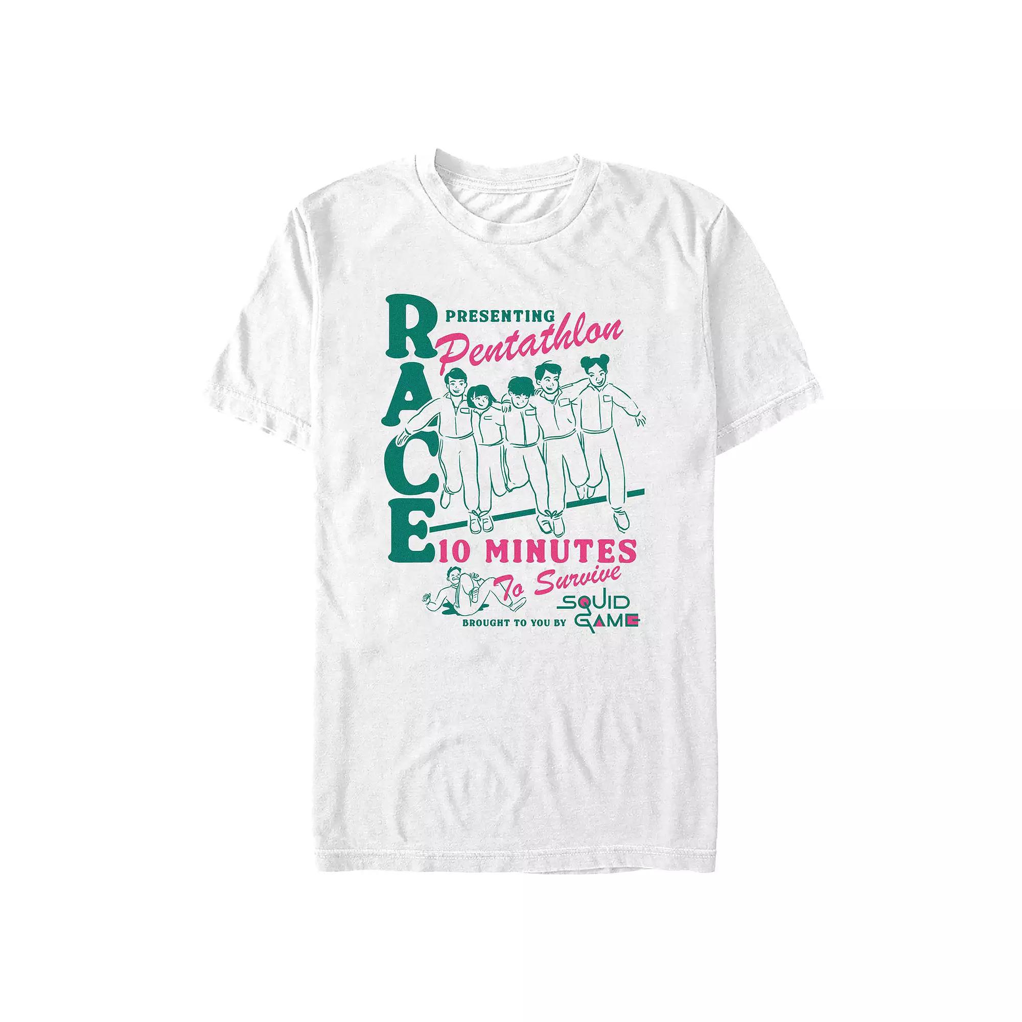 Men's Squid Game Presenting Pentathlon Race Graphic Tee,  Product Image