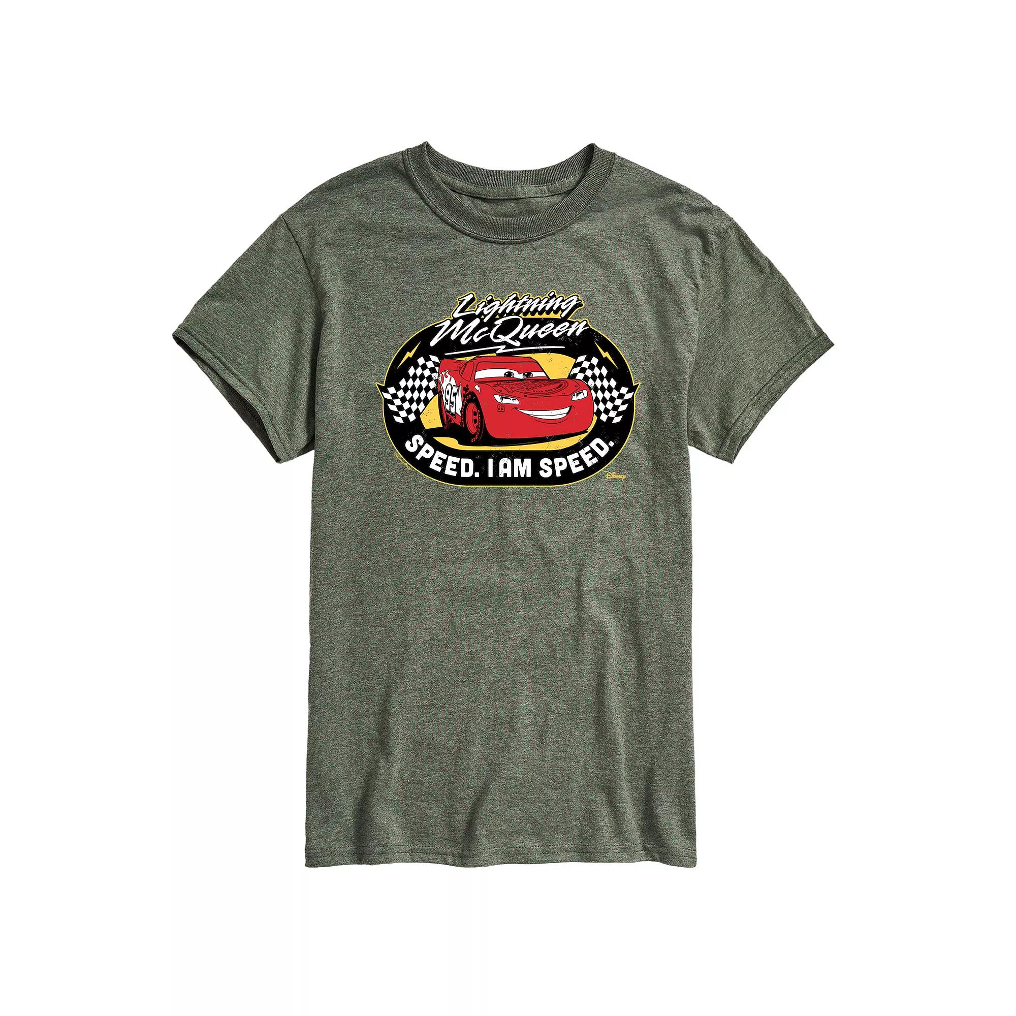 Disney / Pixar's Lightning McQueen Cars Men's Race Track Graphic Tee,  Product Image