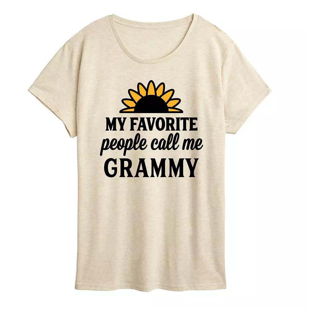 Women's Favorite People Call Me Grammy Graphic Tee,  Product Image