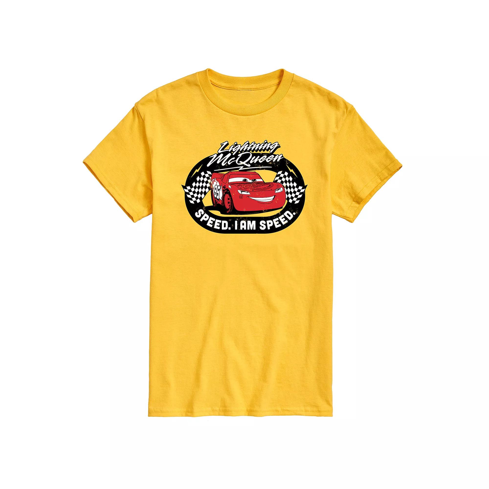 Disney / Pixar's Lightning McQueen Cars Men's Race Track Graphic Tee,  Product Image