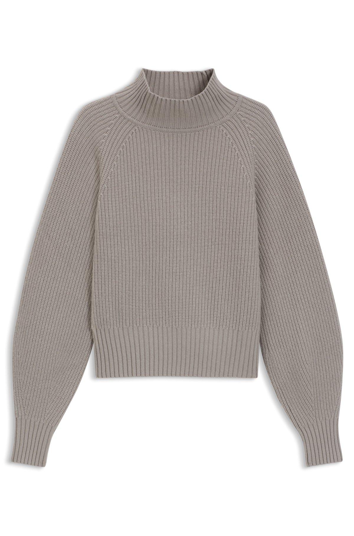 Loose-fit rollneck sweater with raglan sleeves Product Image