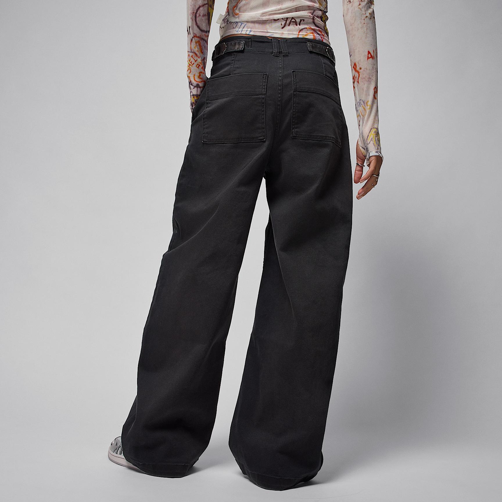 Womens Jordan Flight 91 Wide-Leg Baggy Pants | HQ9193-010 Product Image