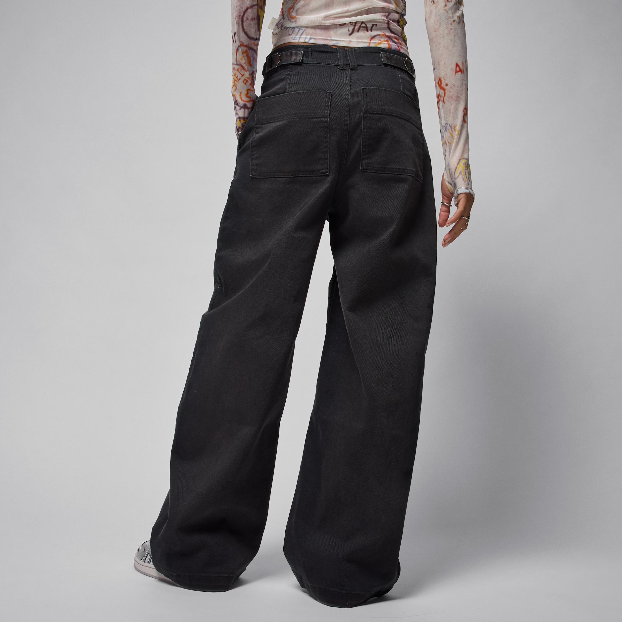 Womens Jordan Flight 91 Wide-Leg Baggy Pants | HQ9193-010 Product Image