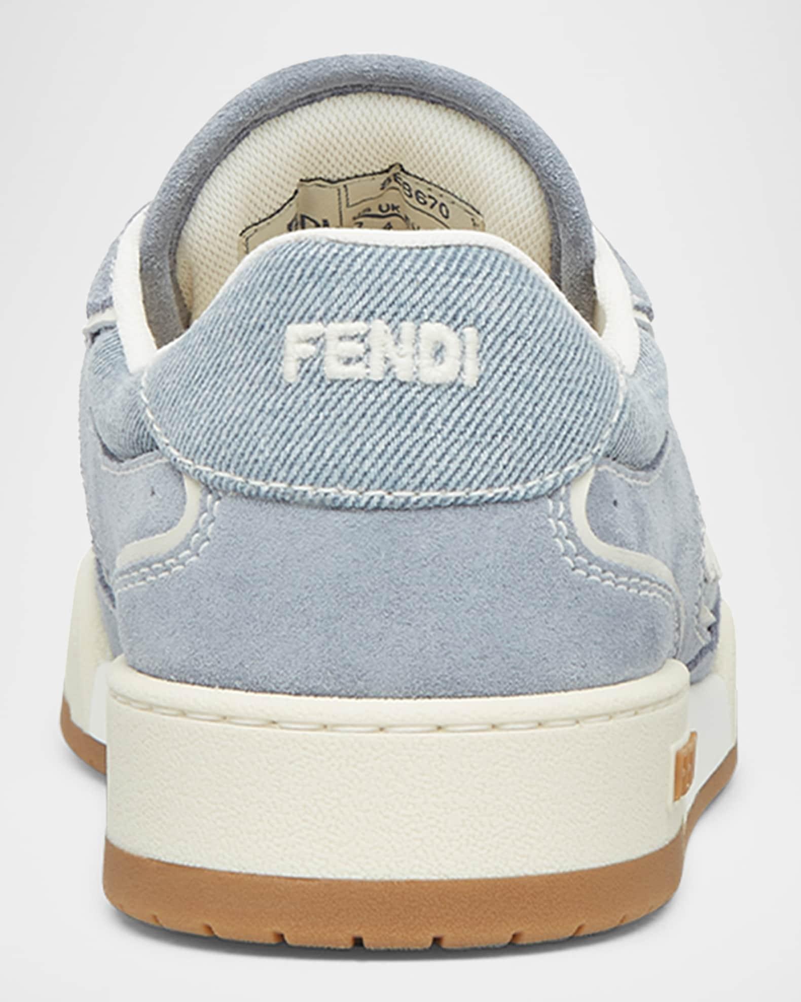 Match Denim and Suede Low-Top Sneakers Product Image
