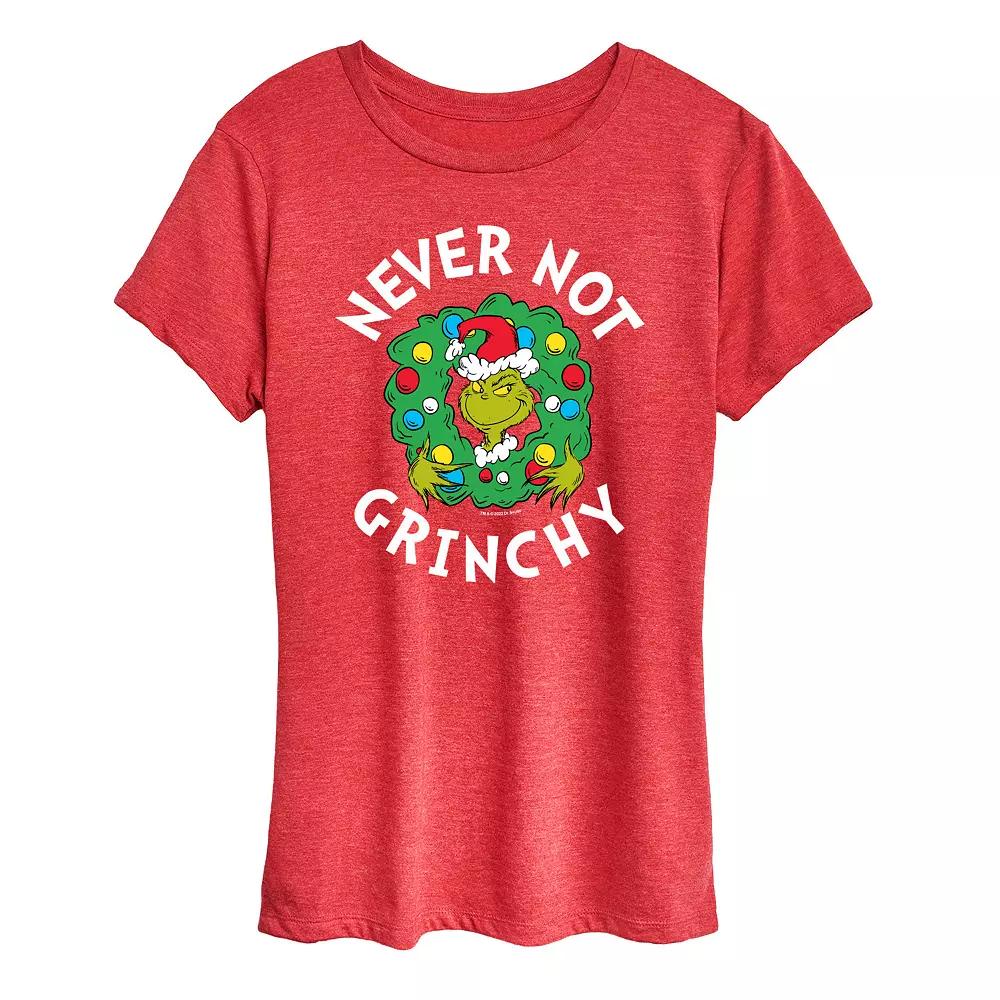 Women's Dr. Seuss Grinch Never Not Grinchy Graphic Tee,  Product Image