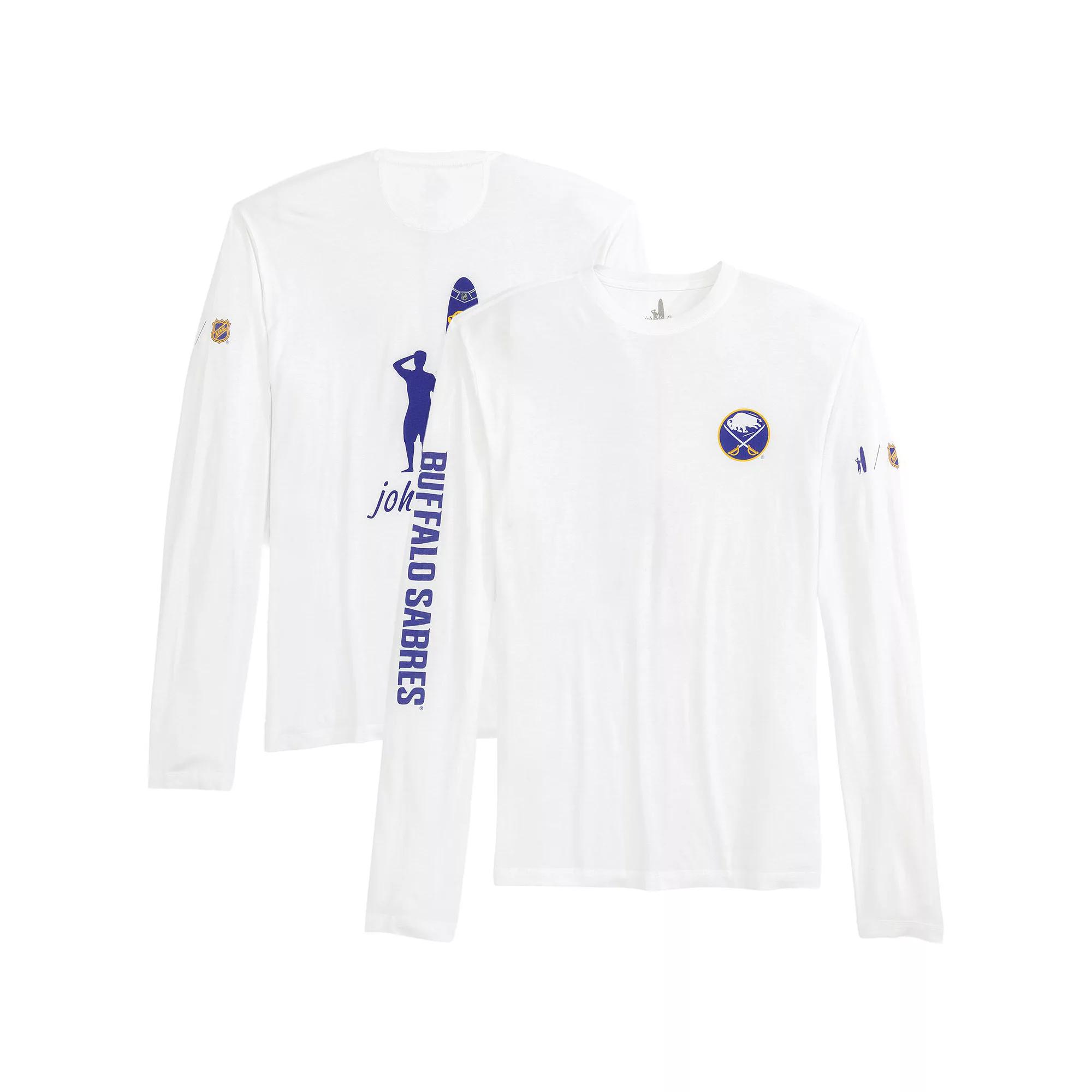 Men's johnnie-O White Buffalo Sabres Adam Long Sleeve T-Shirt,  Product Image