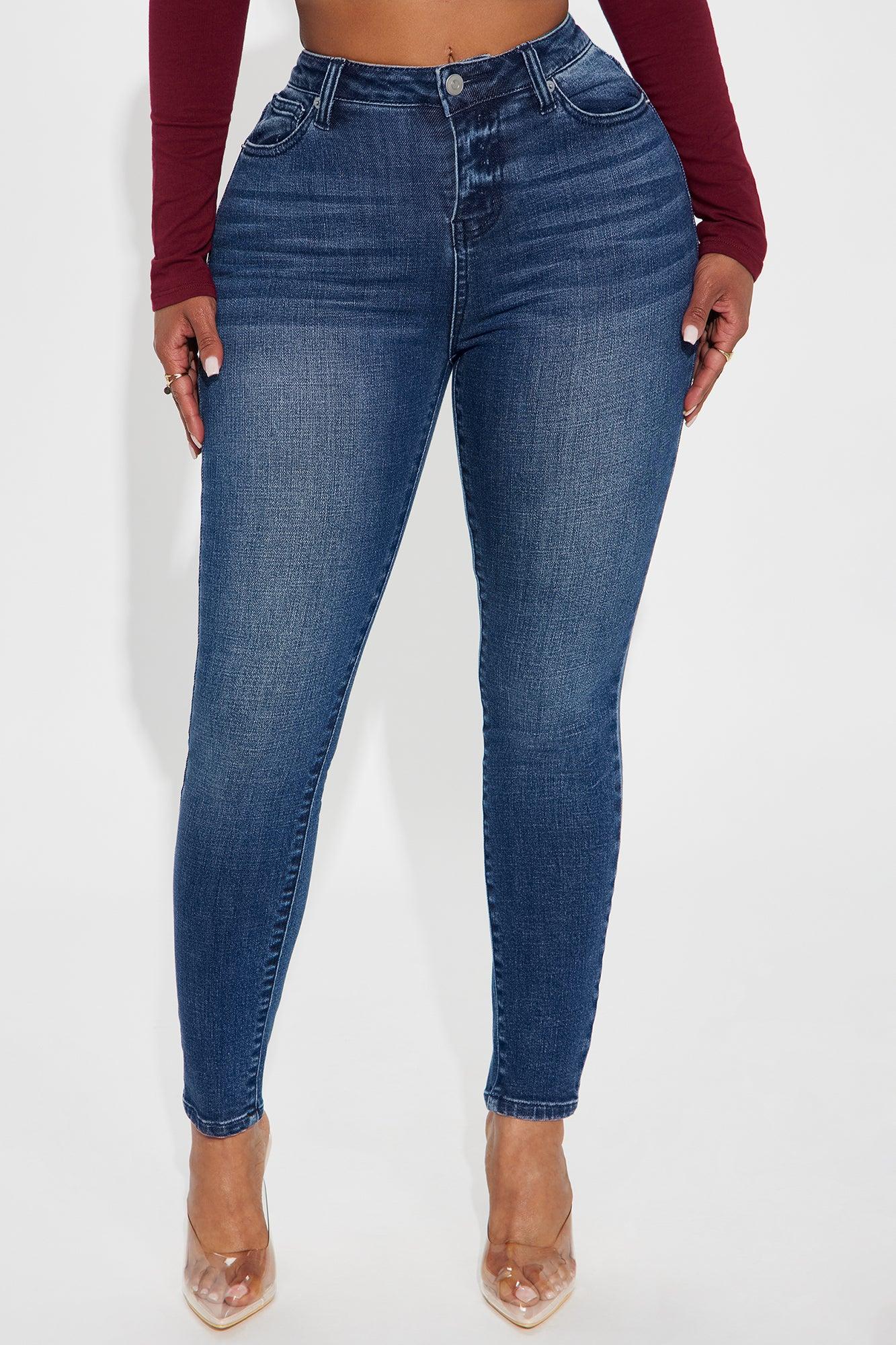 Top Notch High Rise Skinny Jeans - Dark Wash Female Product Image
