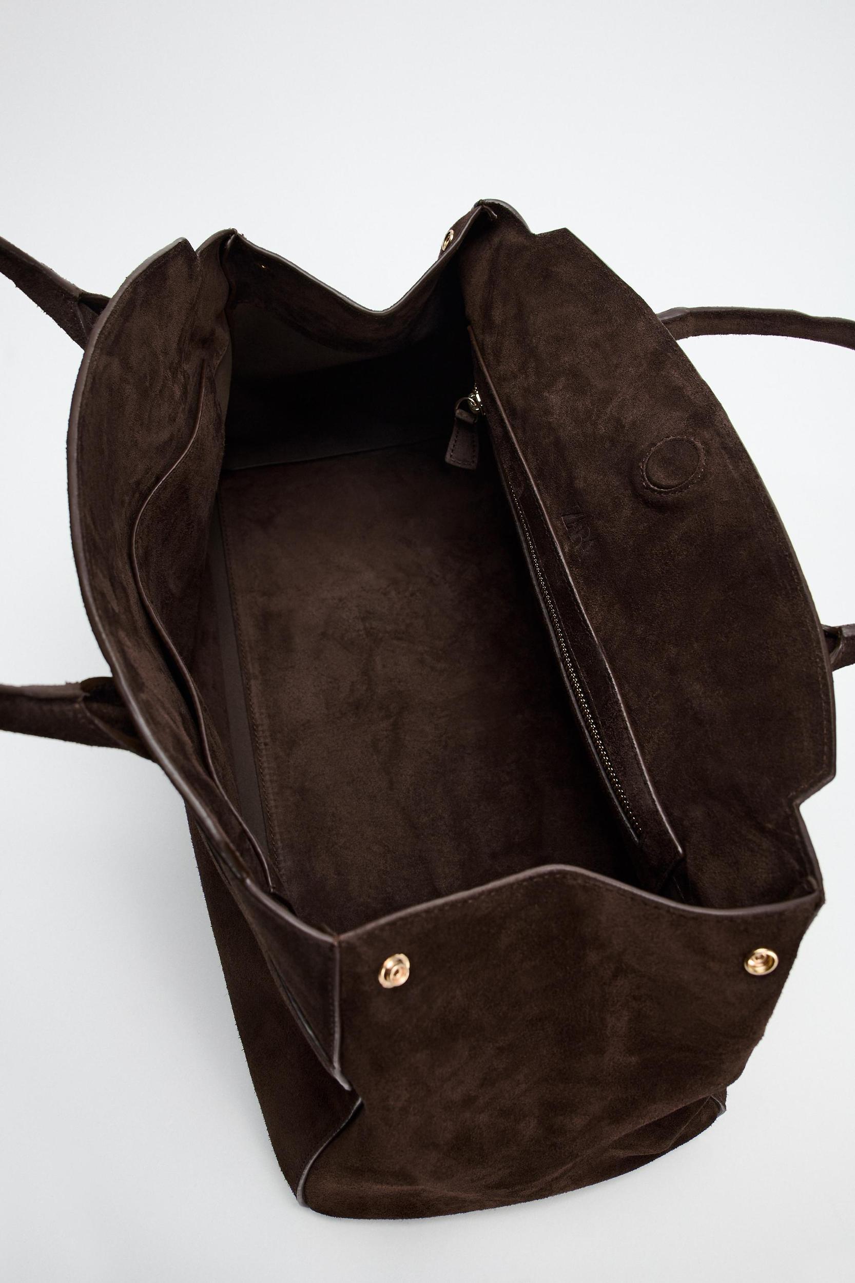 SPLIT LEATHER SHOULDER BAG Product Image