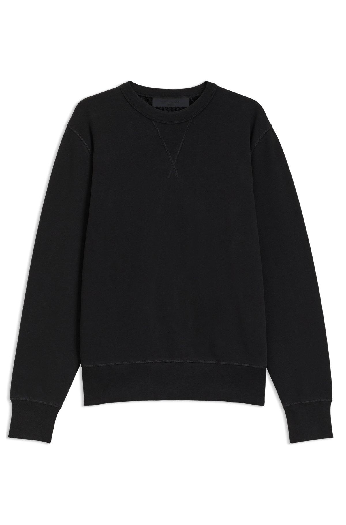 BOSS - BECKHAM x BOSS sweatshirt in mercerised cotton terry - Black Product Image