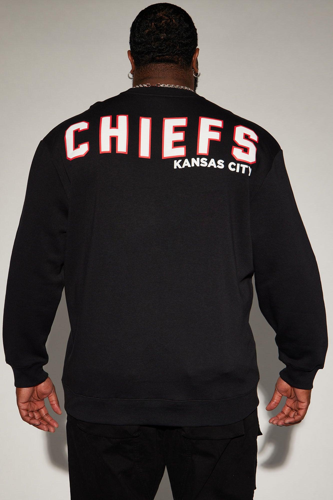 Chiefs Higher Education Fleece Crew Neck Sweater - Black/combo Male Product Image