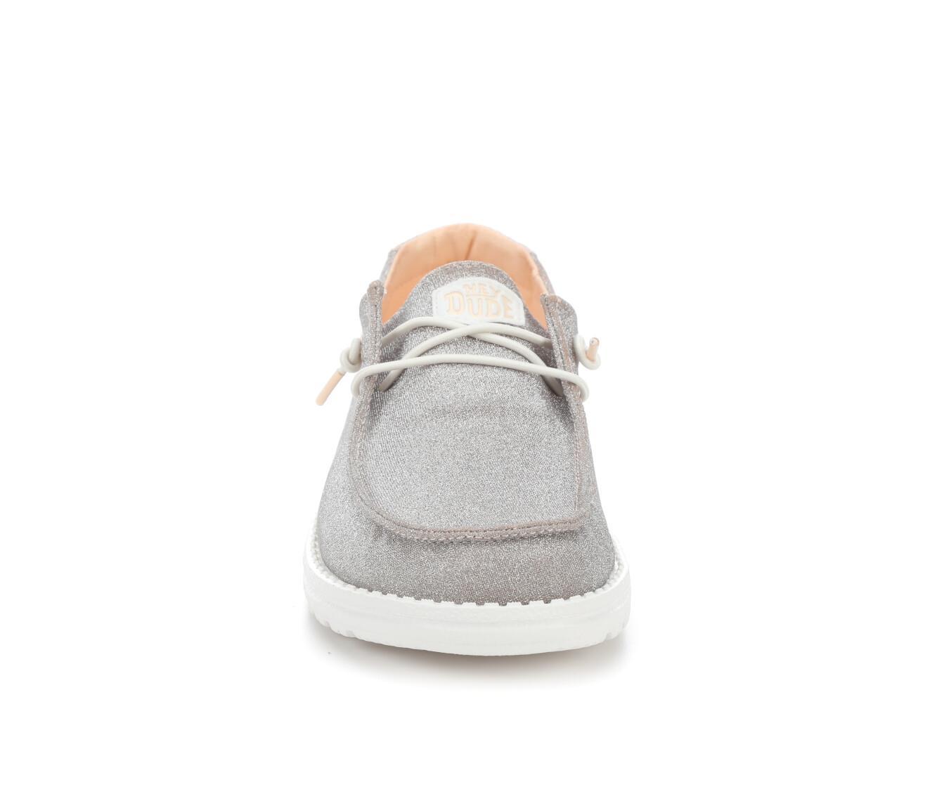Women's HEYDUDE Wendy Metallic Sparkle Casual Shoes Product Image