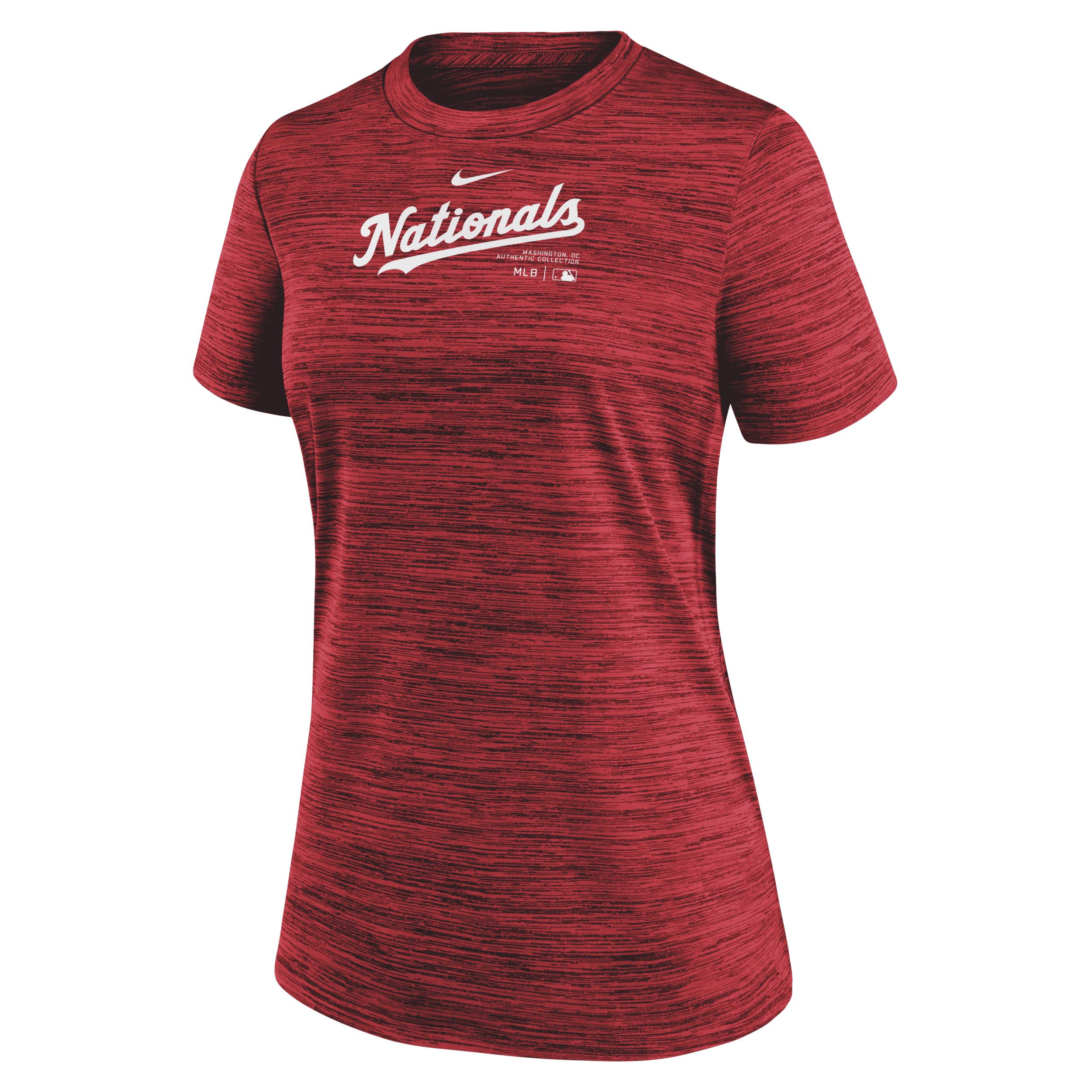 Cleveland Guardians Authentic Collection Velocity Nike Women's Dri-FIT MLB T-Shirt Product Image