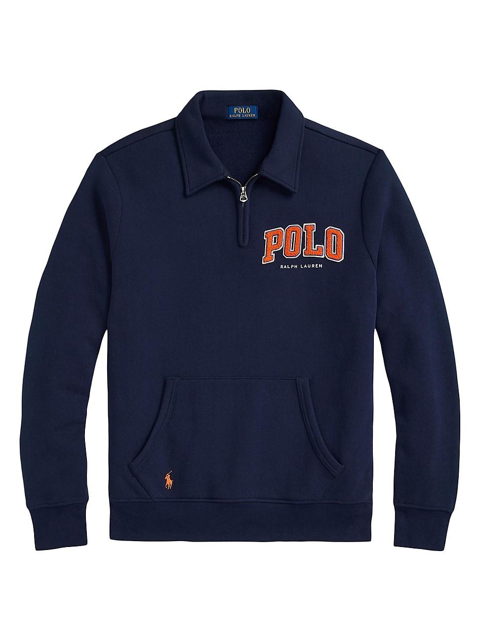 Mens The RL Fleece Logo Collared Sweatshirt Product Image