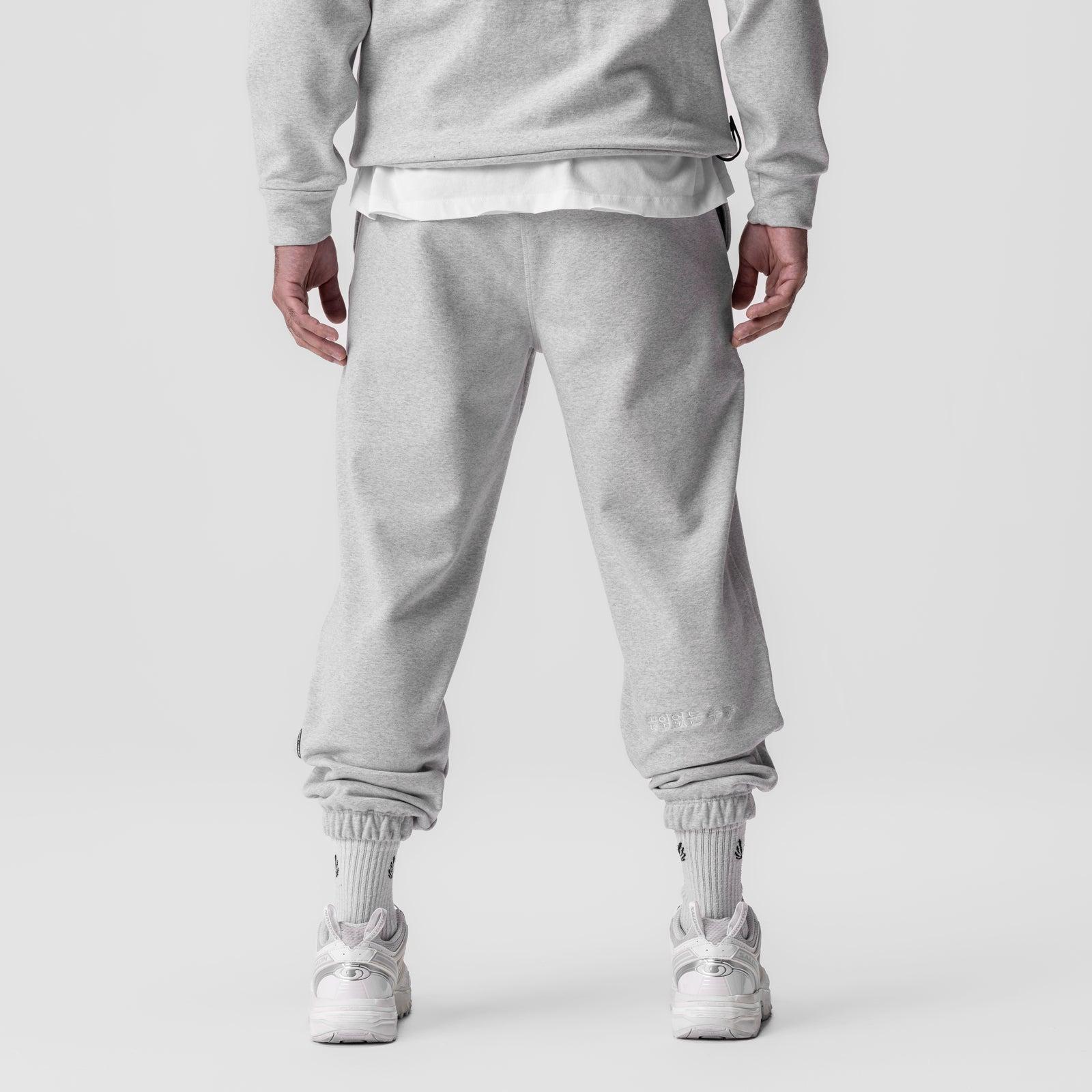 0655. Tech-Terry™ Oversized Sweats - Heather Grey "Emblem" Product Image