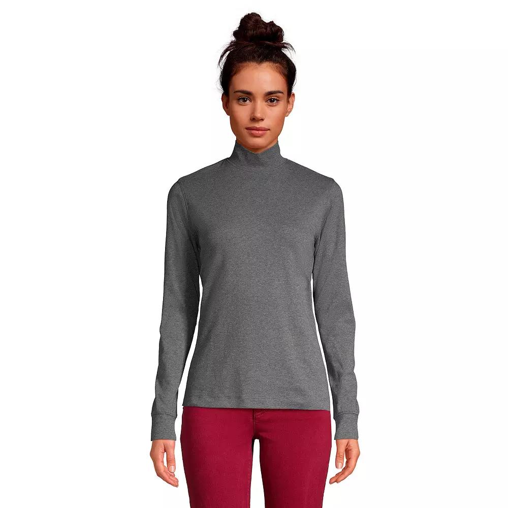 Women's Lands' End Relaxed Mockneck Top,  Product Image