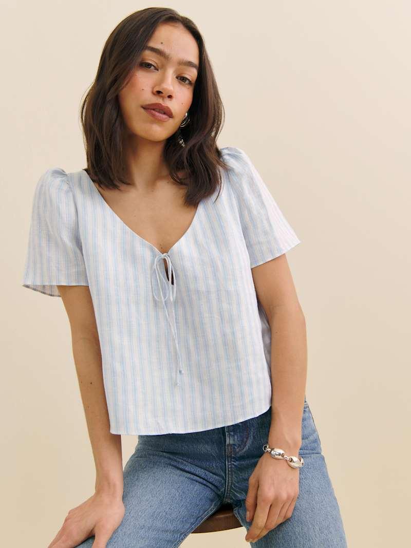Mayla Linen Top Product Image