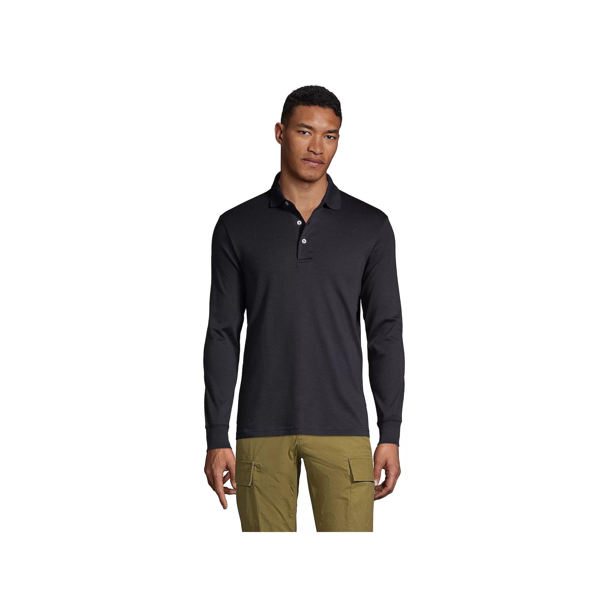 Men's Lands' End Soft Supima Polo,  Product Image