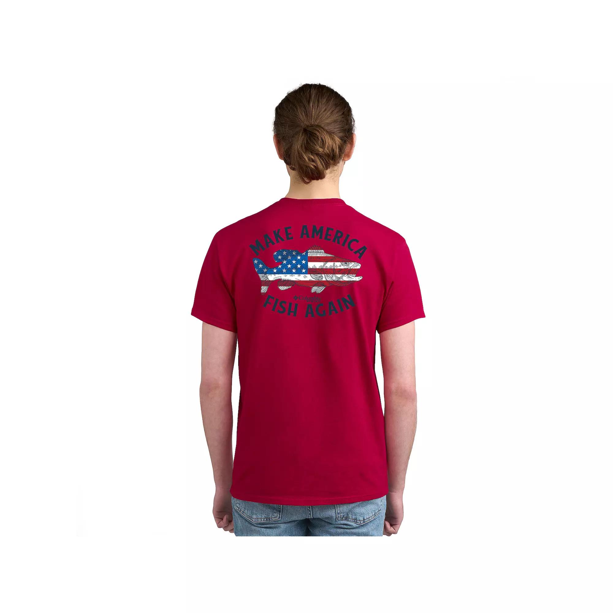 Men's Columbia PFG Print Short Sleeve Graphic Tee,  Product Image