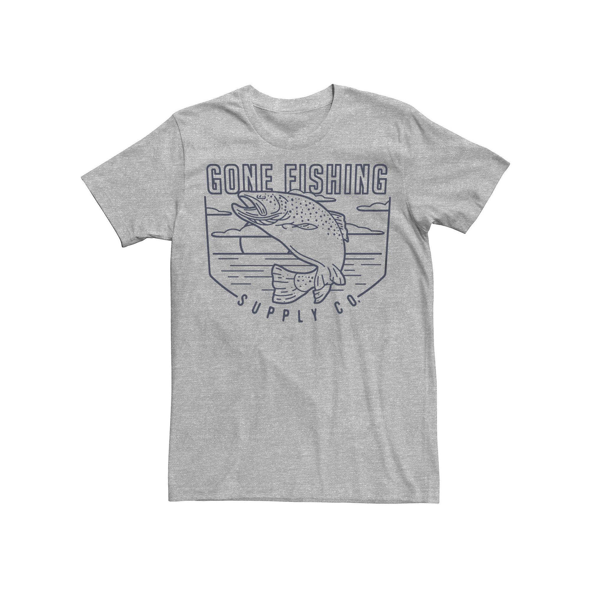 Men's Gone Fishing Supply Co. Salmon Graphic Tee,  Product Image