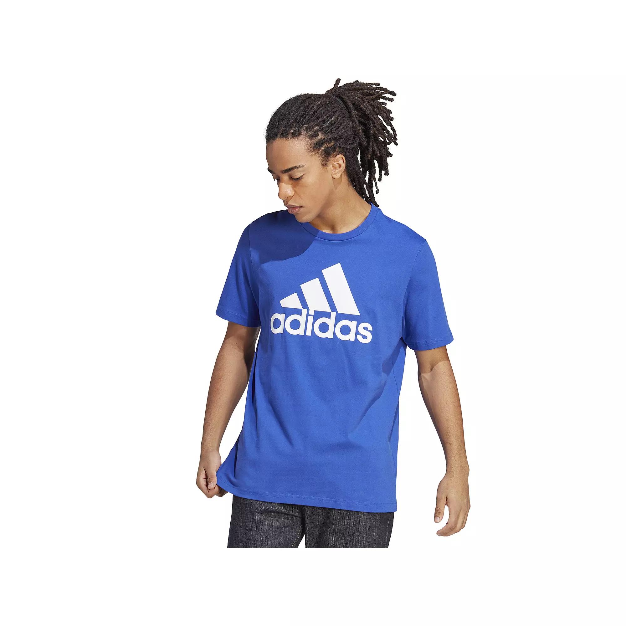 Men's adidas Classic Badge of Sport Tee, Size: XL, Semi Lucid Blue Product Image