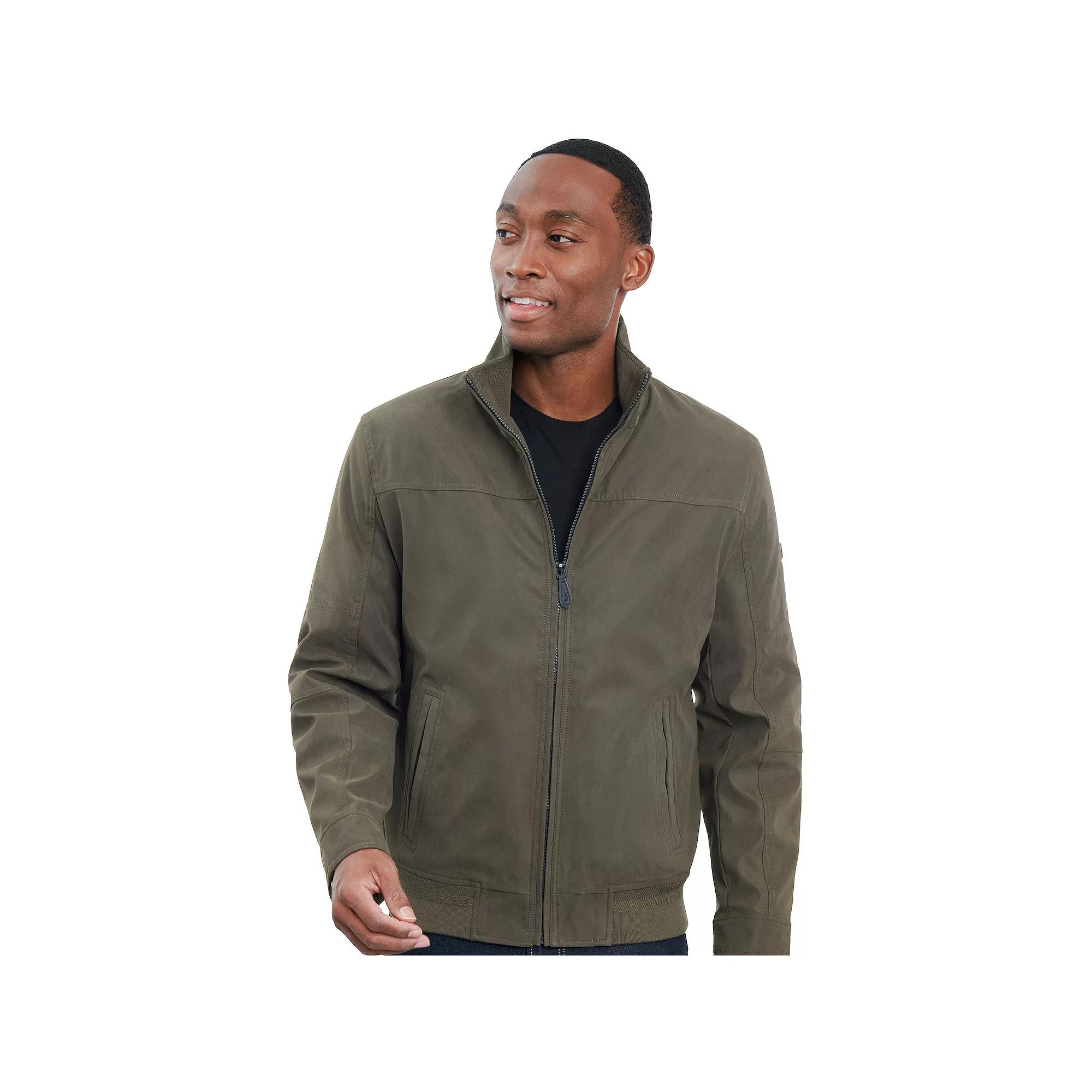 Men's London Fog Sherpa-Lined Microfiber Bomber Jacket,  Product Image