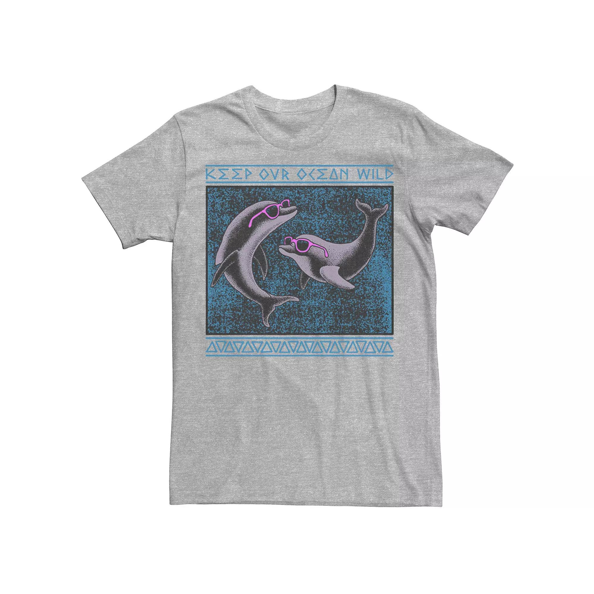 Men's Wild Oceans Graphic Tee, Size: XXL, Athletic Grey Product Image