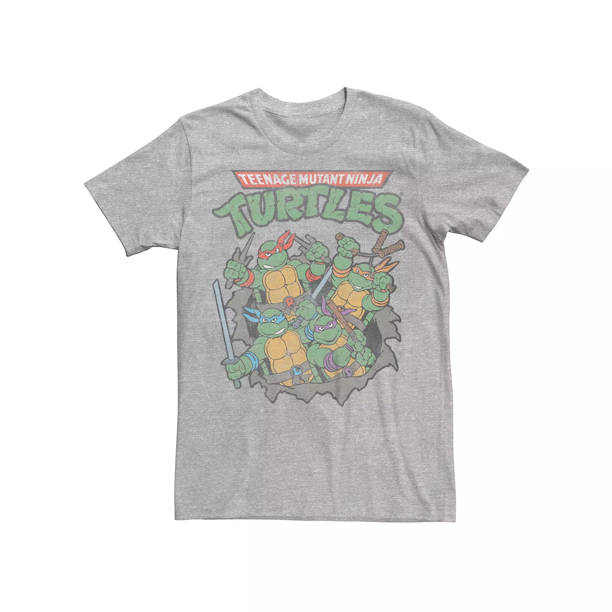 Men's Nickelodeon Teenage Mutant Ninja Turtles Distressed Poster Graphic Tee,  Product Image