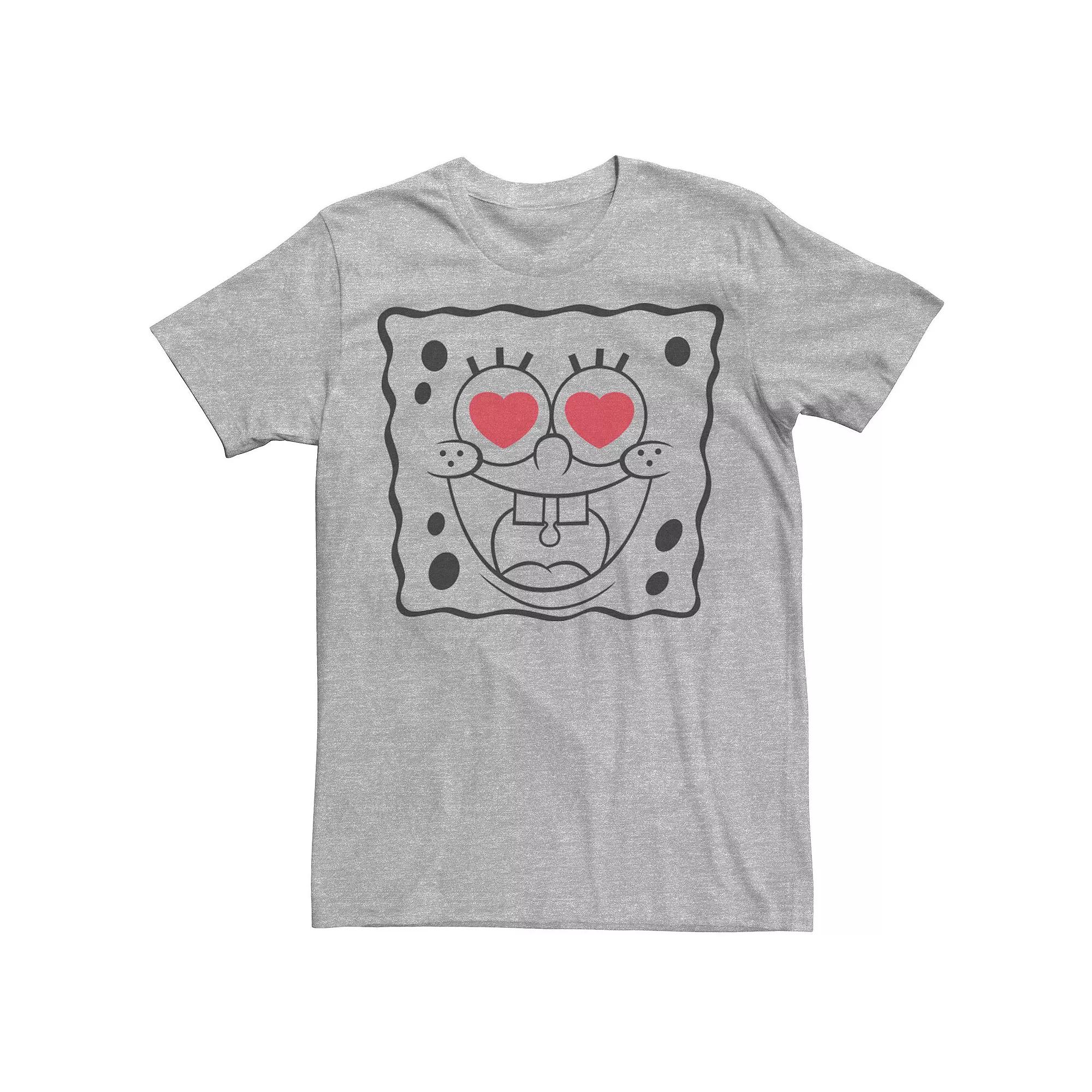 Men's Nickelodeon SpongeBob SquarePants Heart Eyes Line Art Tee,  Product Image