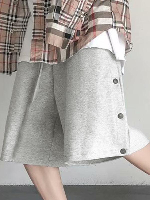 Men's Solid Breasted Drawstring Shorts Product Image