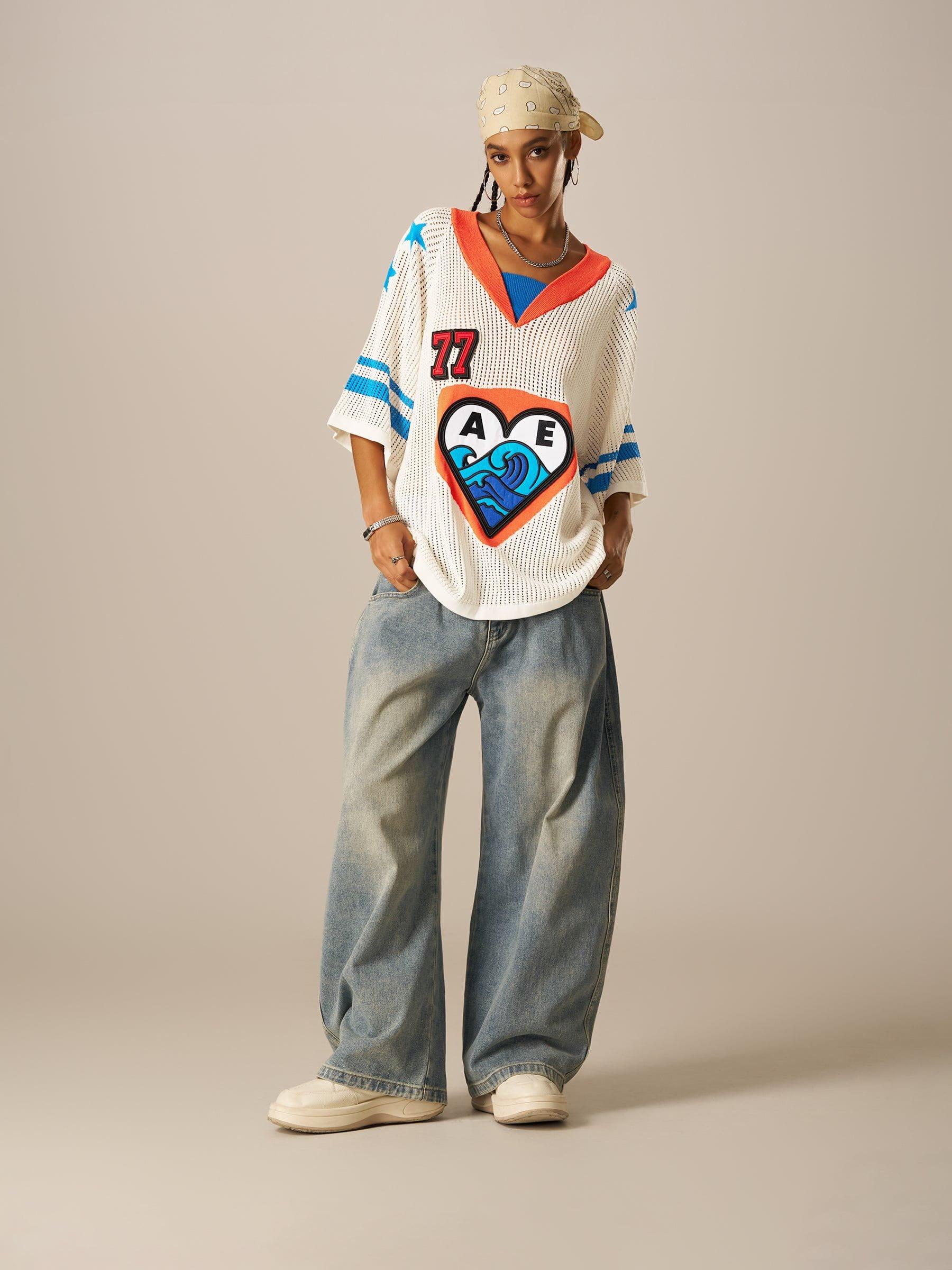 Aelfric Eden 77 Mesh V-Neck Knit Product Image