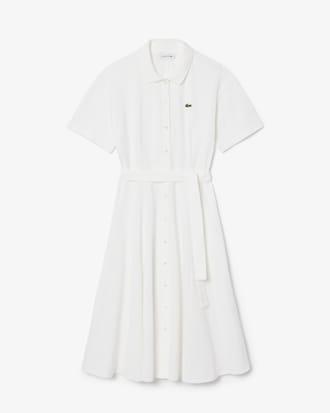 Women's Flared Mini-Piqué Polo Dress Product Image