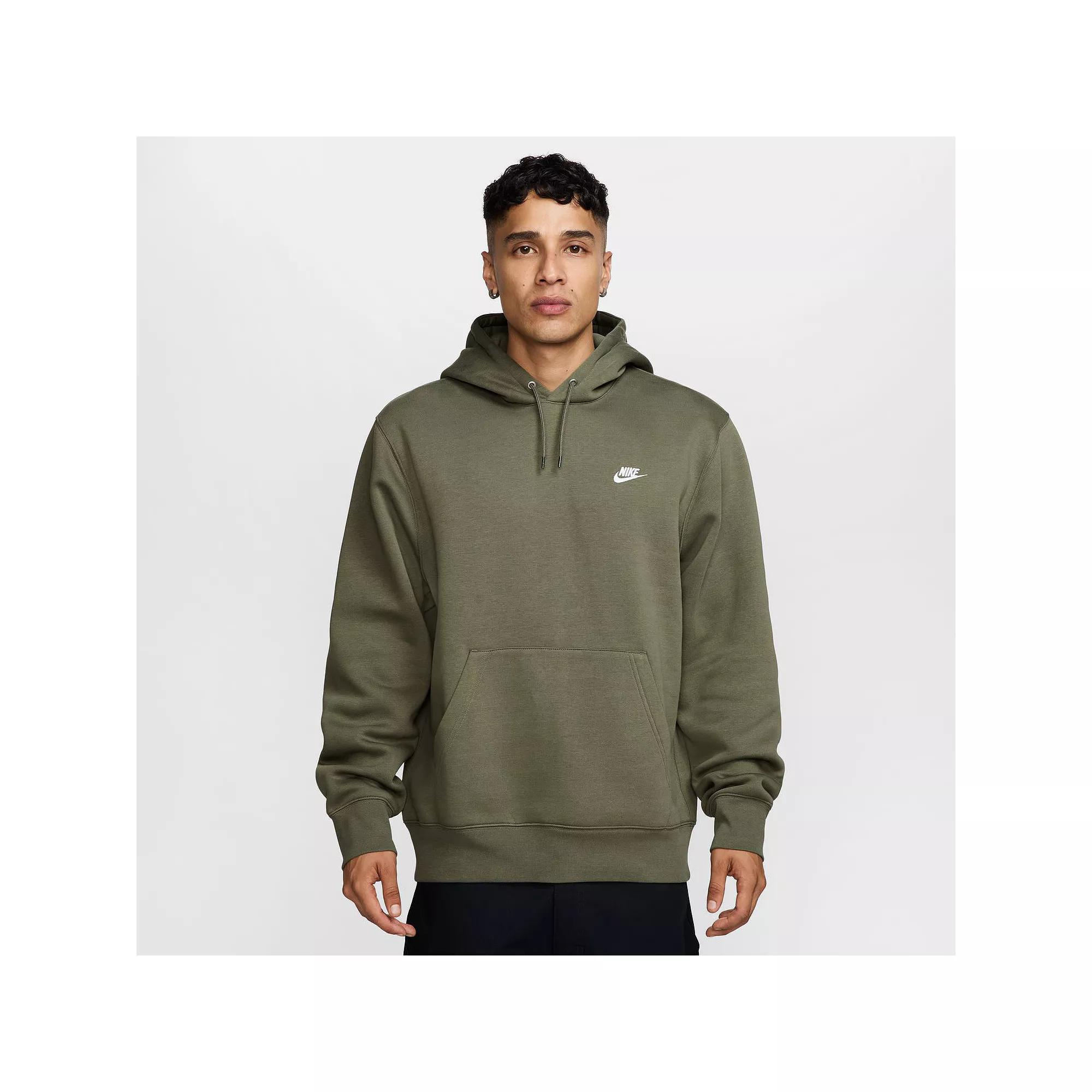Big & Tall Nike Club Pull-Over Fleece Hoodie, Men's,  Product Image