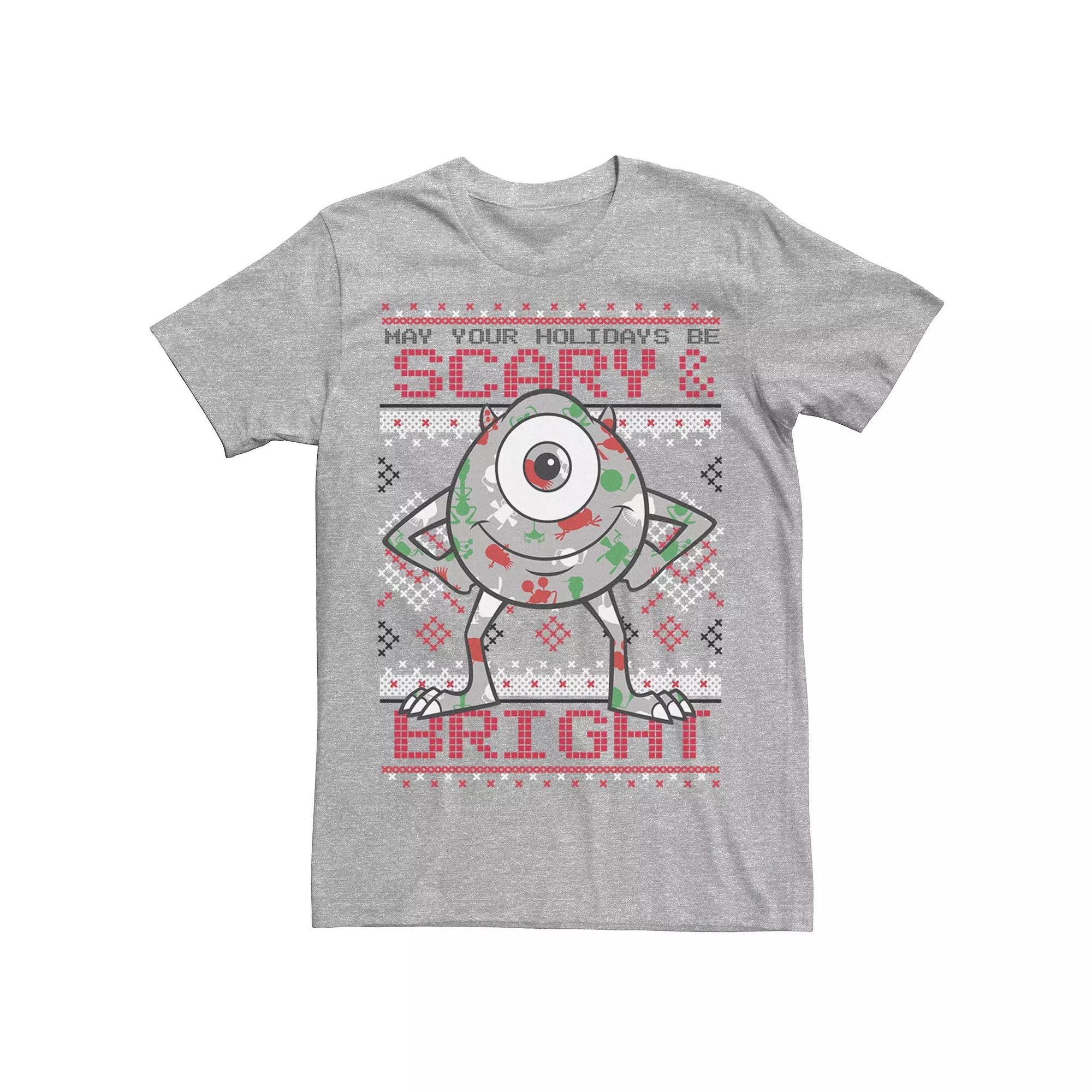 Disney / Pixar's Monsters, Inc. Mike Men's May Your Holidays Be Scary Tee,  Product Image