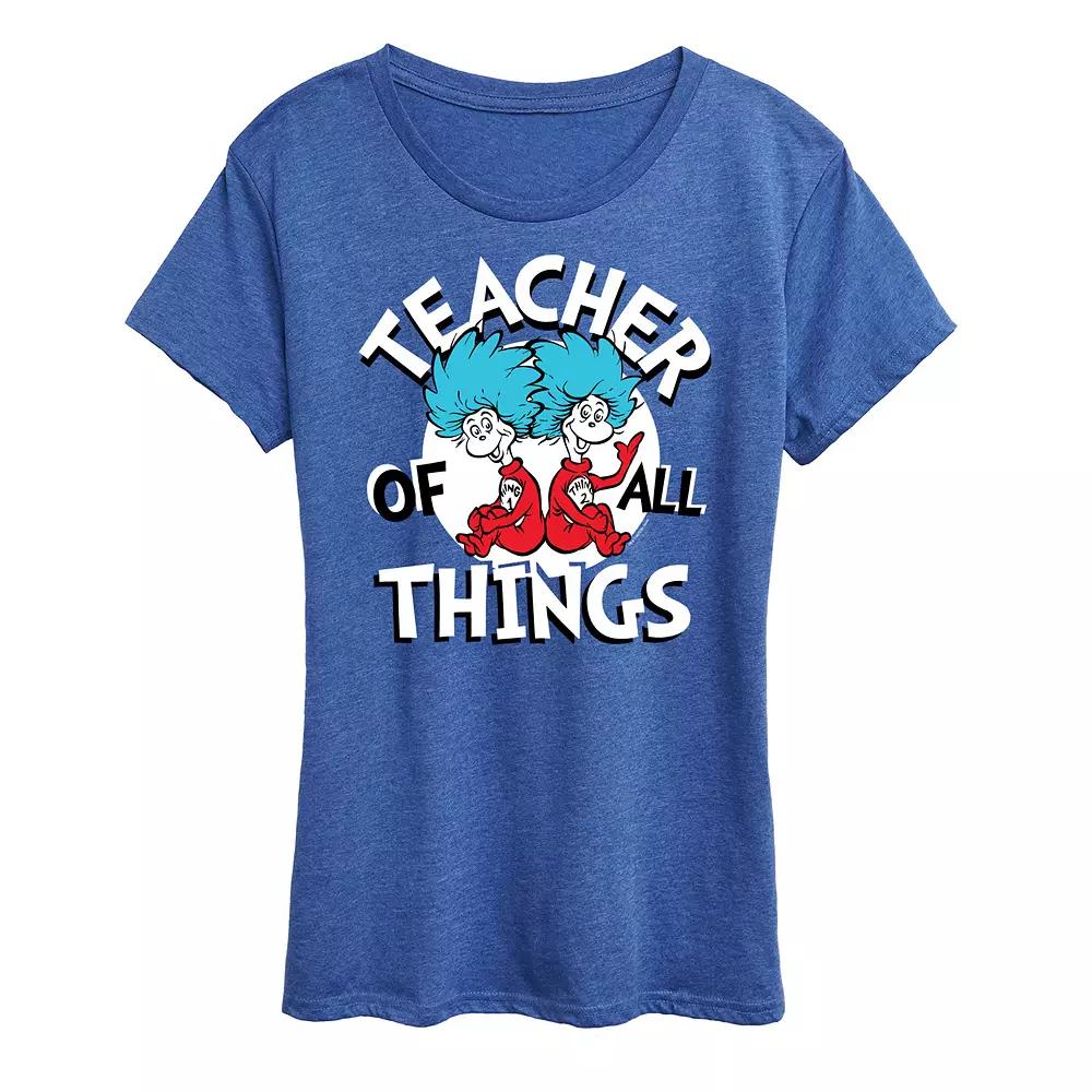 Women's Dr. Seuss Teacher Of All Things Graphic Tee,  Product Image