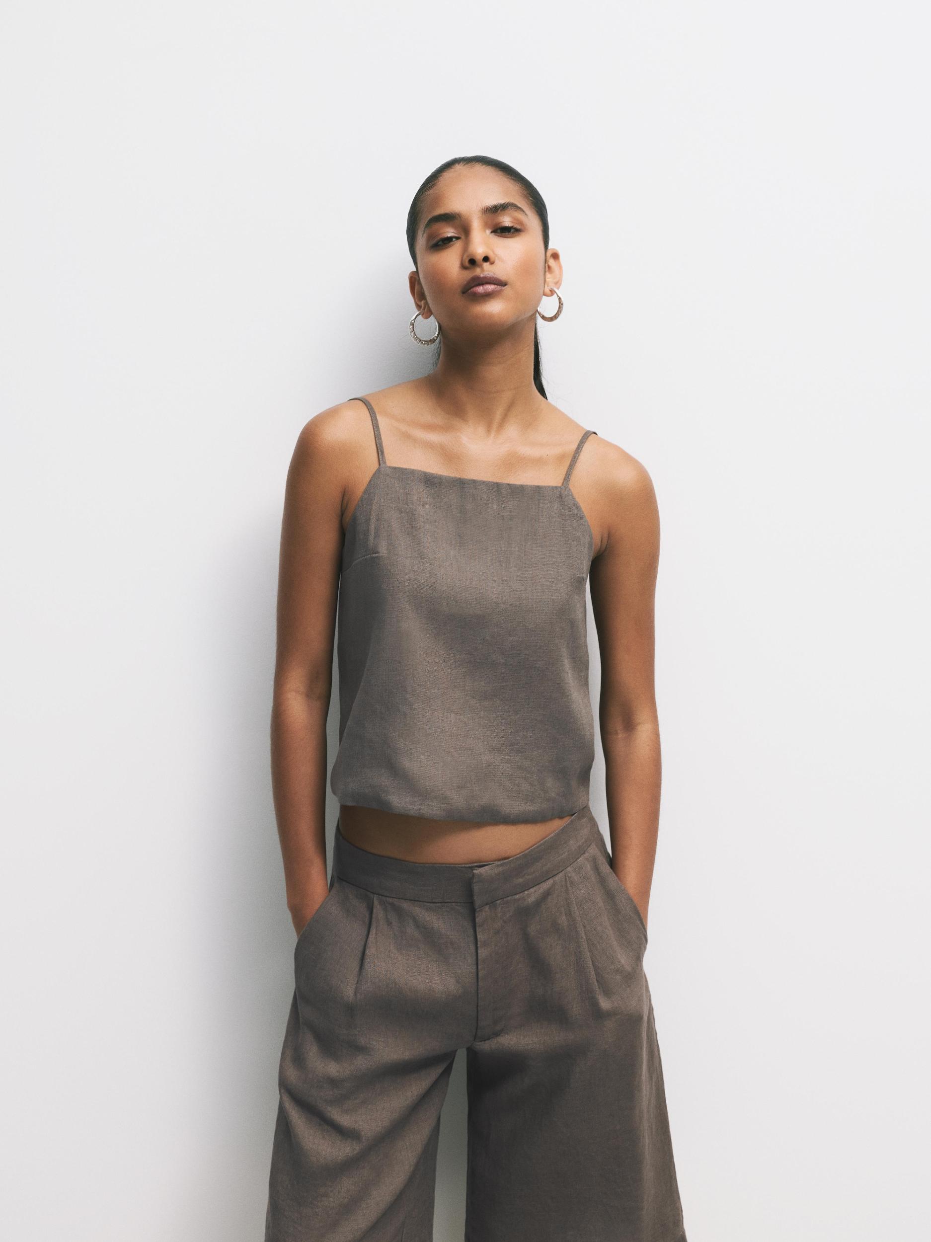 100% linen top Product Image