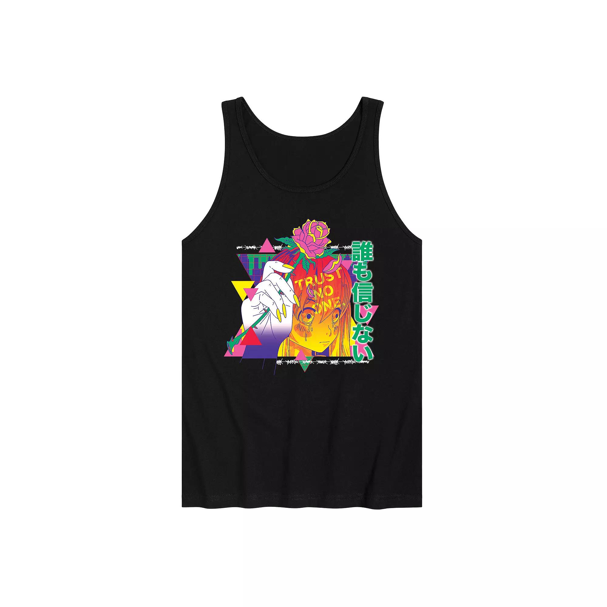 Men's Anime Trust No One Tank Top,  Product Image