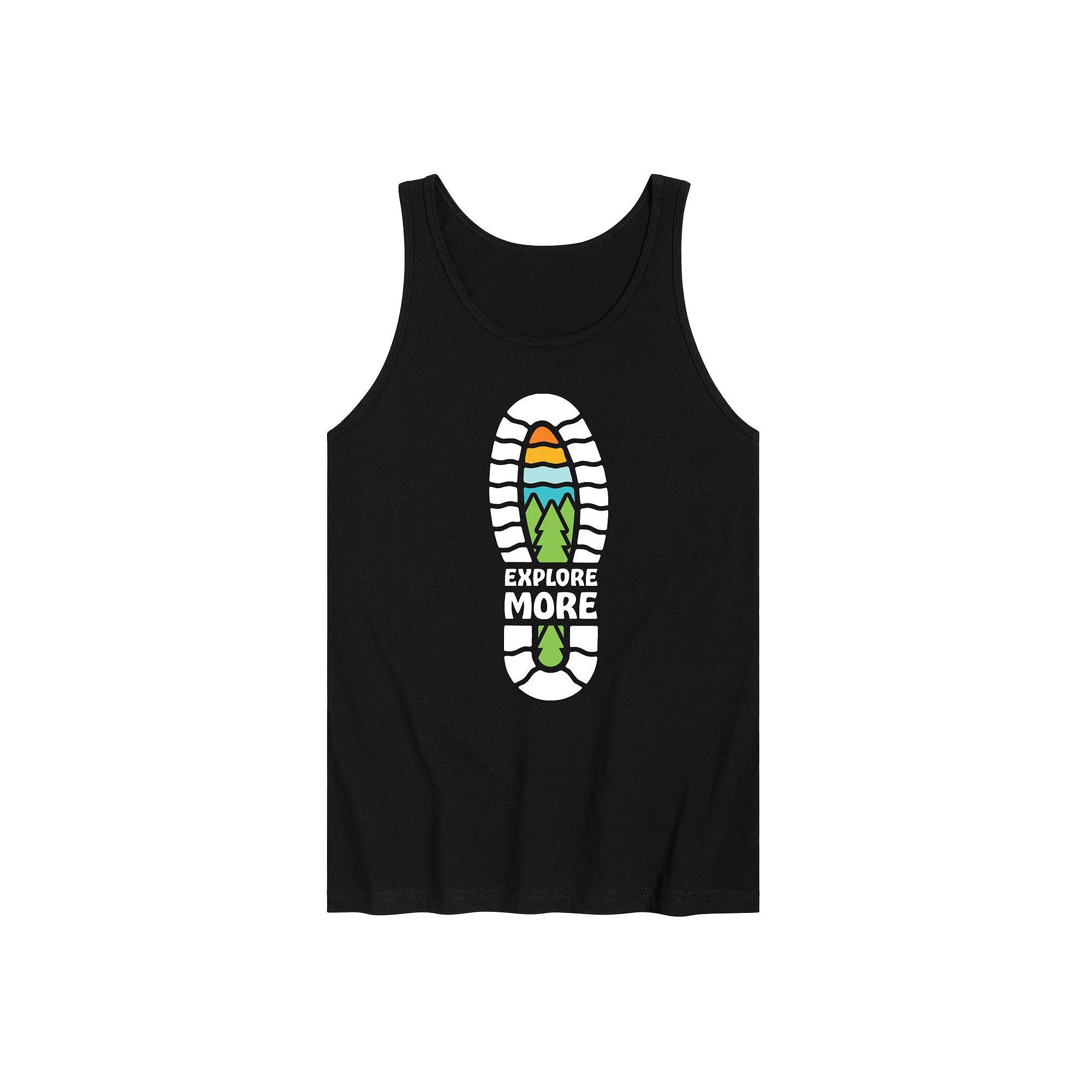 Men's Explore More Boot Print Tank Top,  Product Image